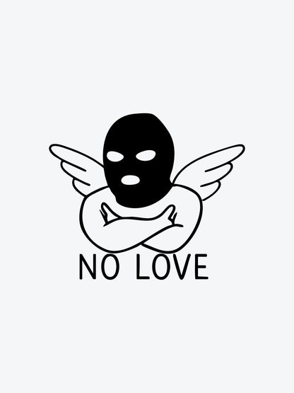 No Love Angel temporary tattoo