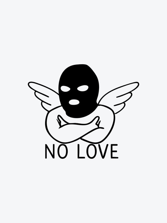 No Love Angel temporary tattoo