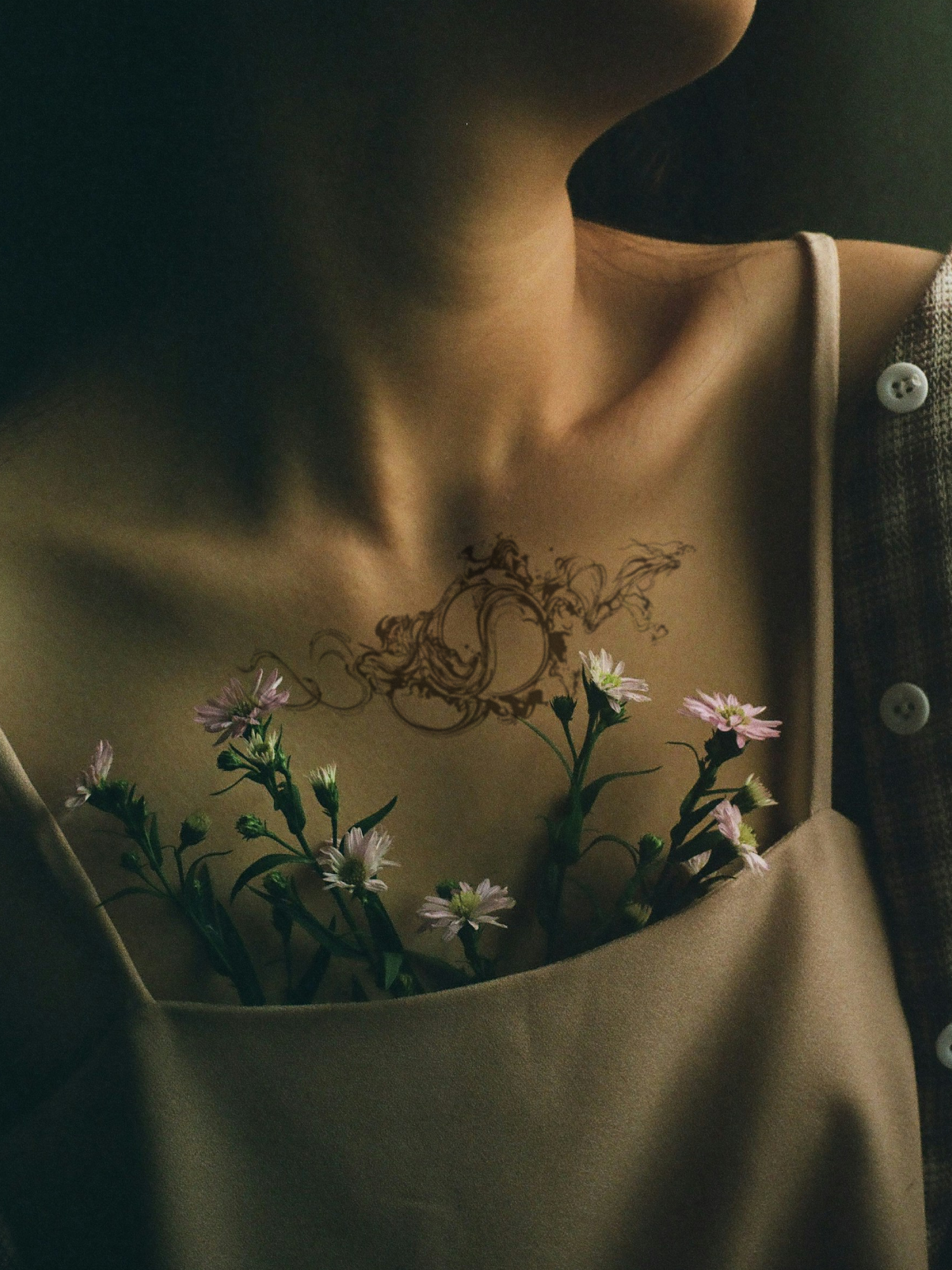 Sun Artwork temporary tattoo