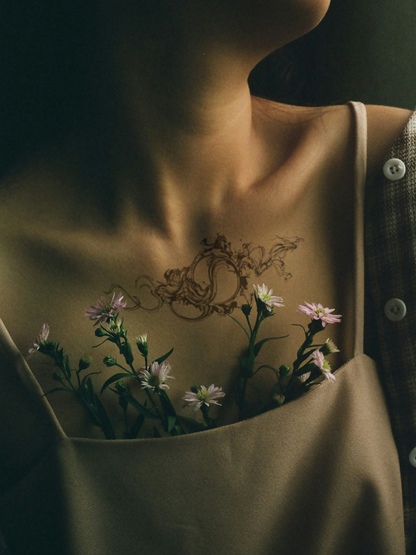 Sun Artwork temporary tattoo
