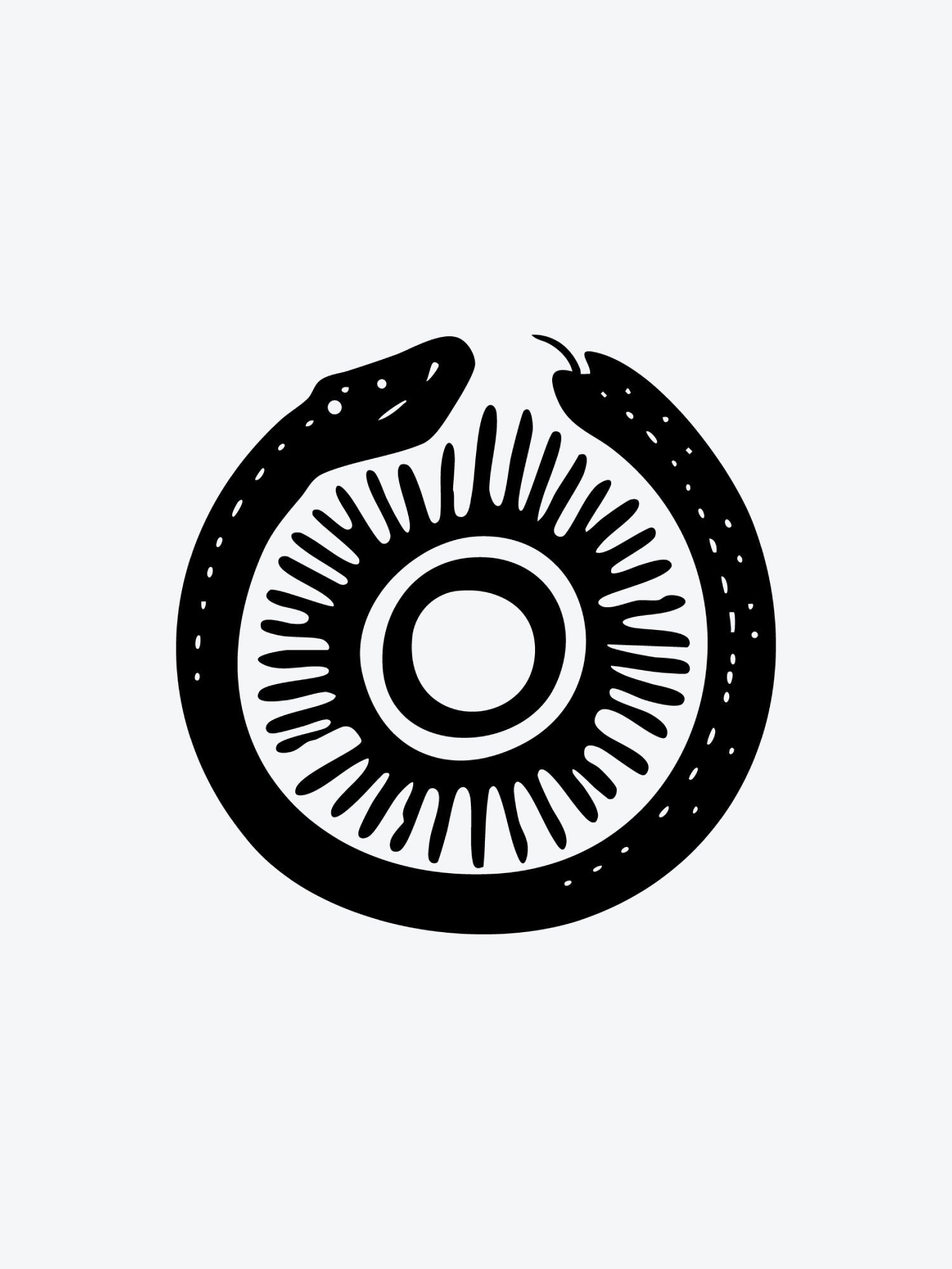 Ouroboros Snake temporary tattoo