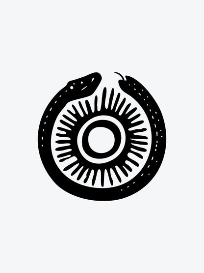Ouroboros Snake temporary tattoo