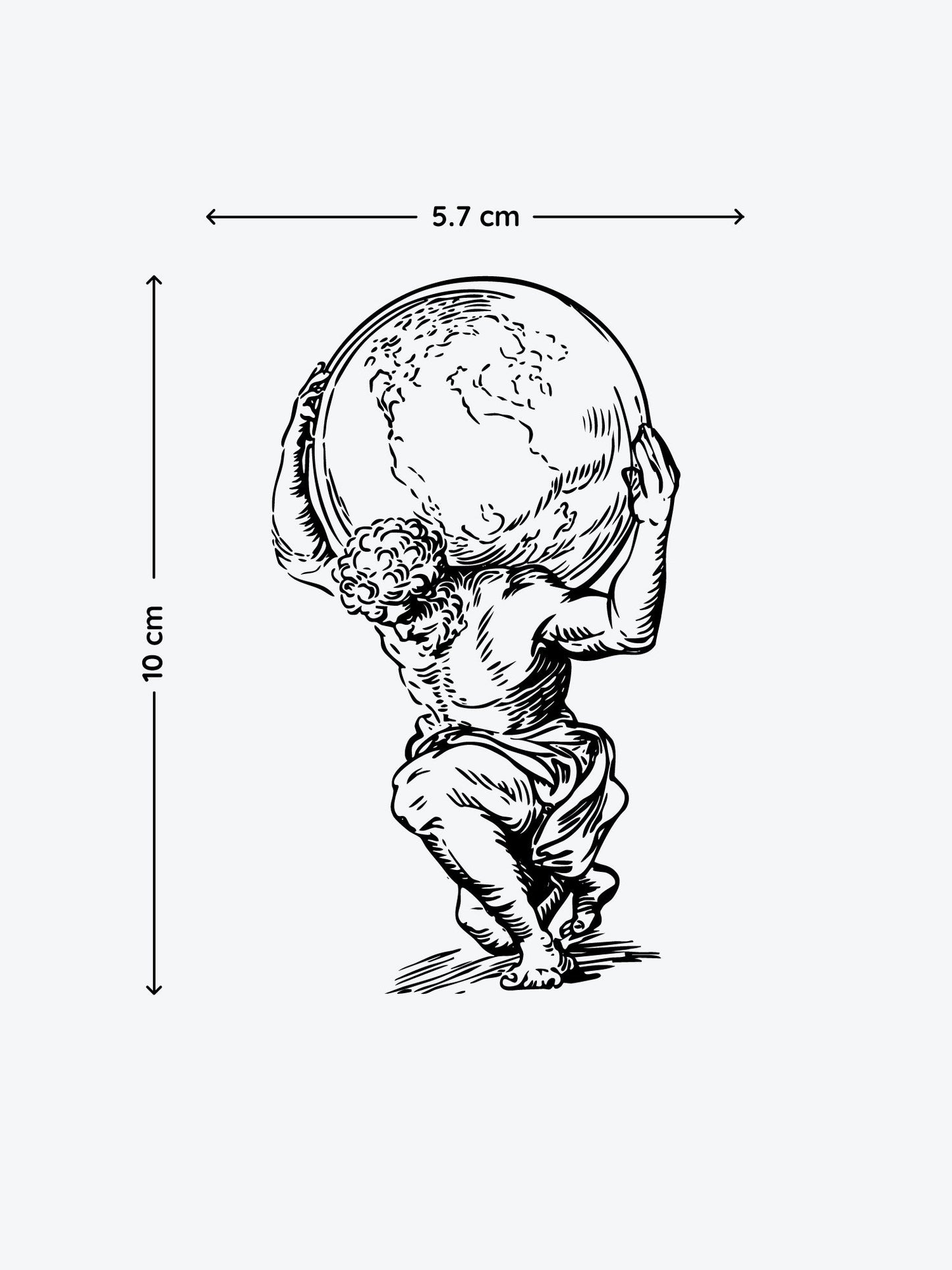 Atlas temporary tattoo