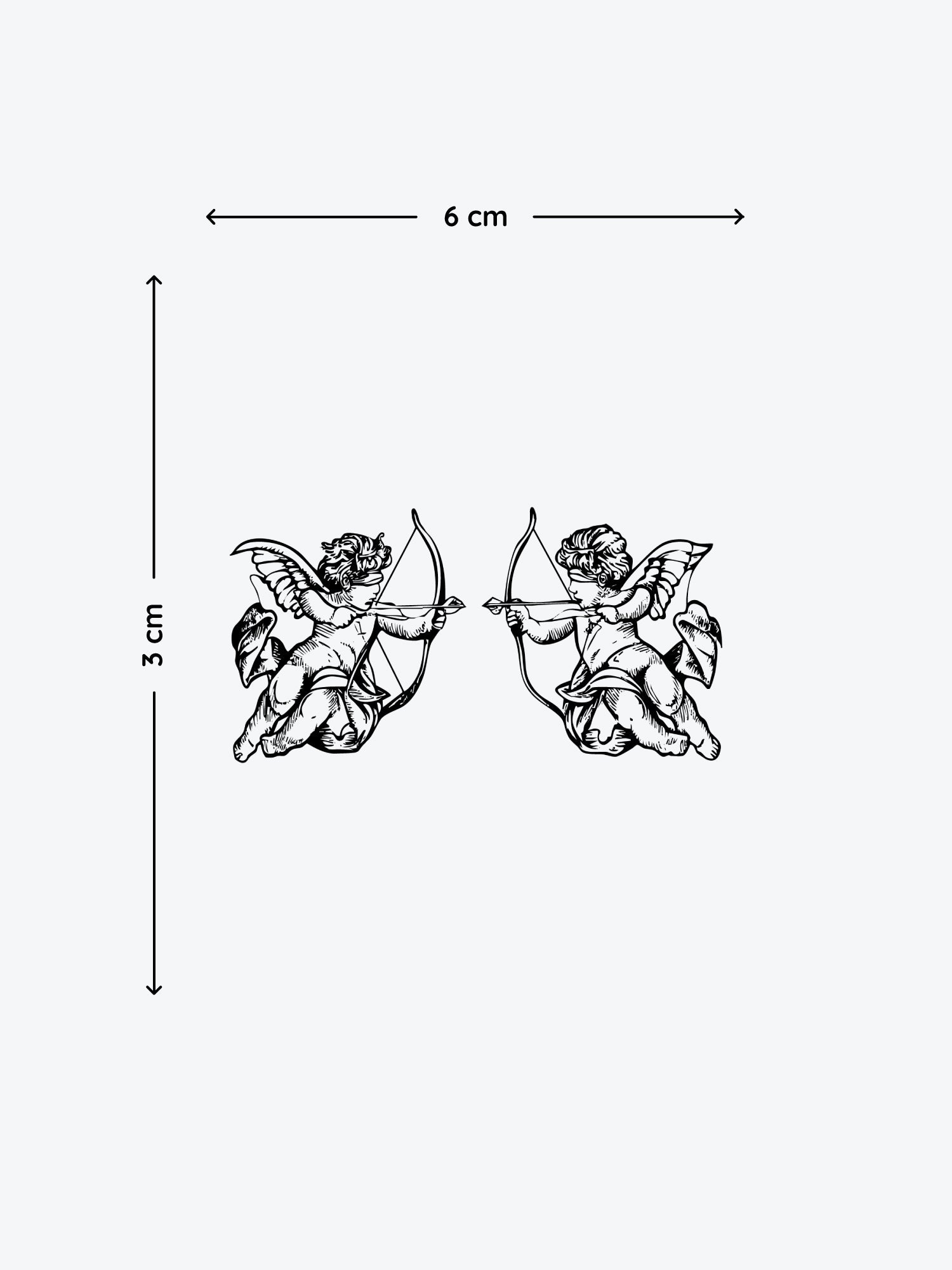 Amor Cupids temporary tattoo