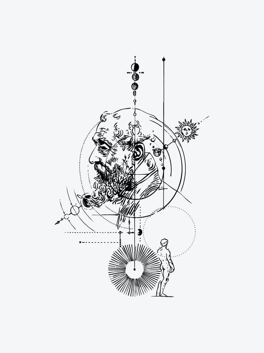 Wisdom Mythology temporary tattoo