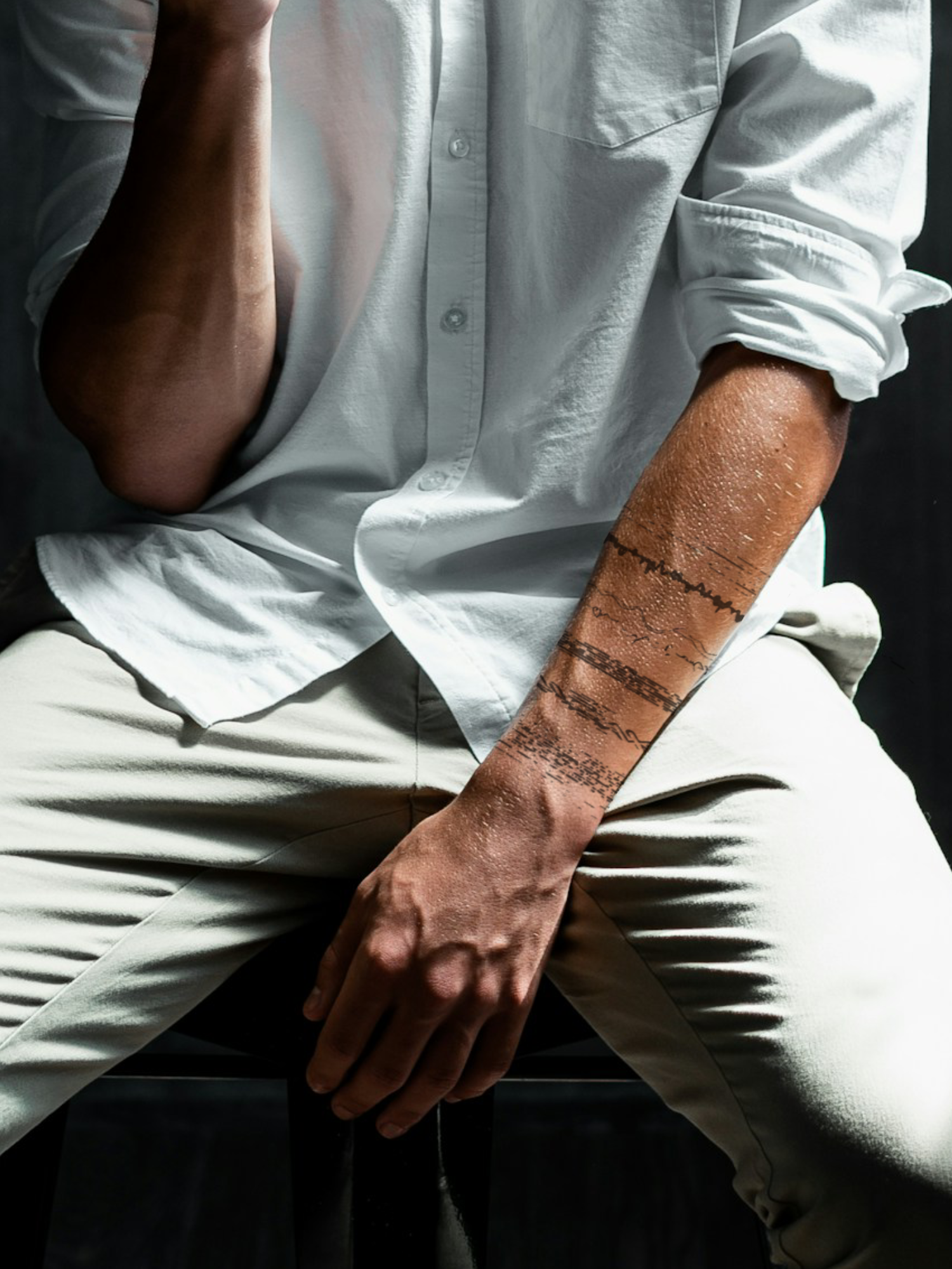 Asemic Armband temporary tattoo