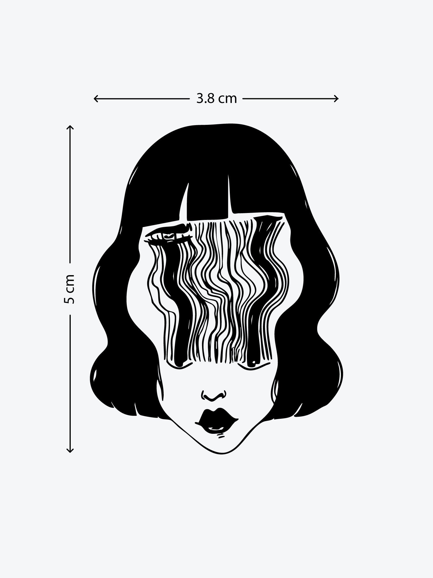 Dissolve Me Gently temporary tattoo