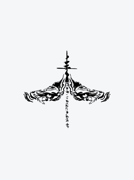 Asemic Gate temporary tattoo