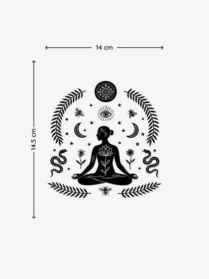 Womans Nature temporary tattoo