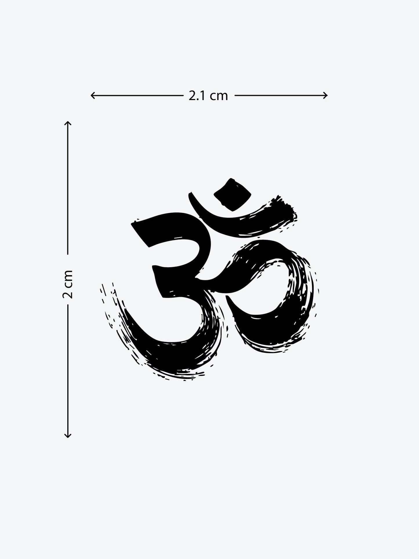 Echo of Om temporary tattoo