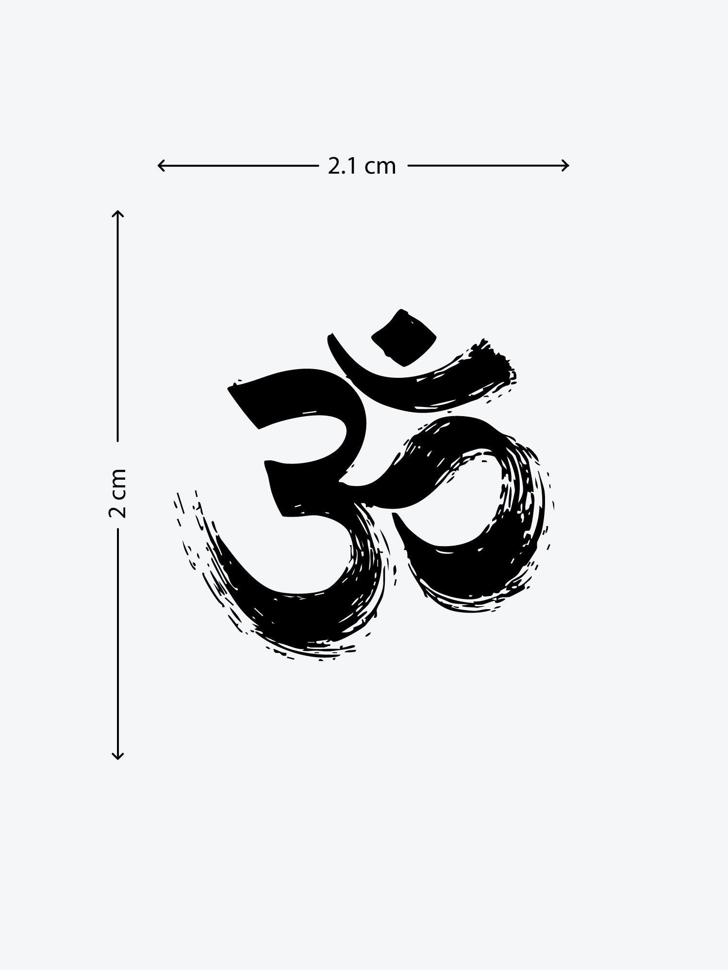 Echo of Om temporary tattoo