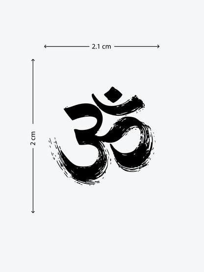 Echo of Om temporary tattoo