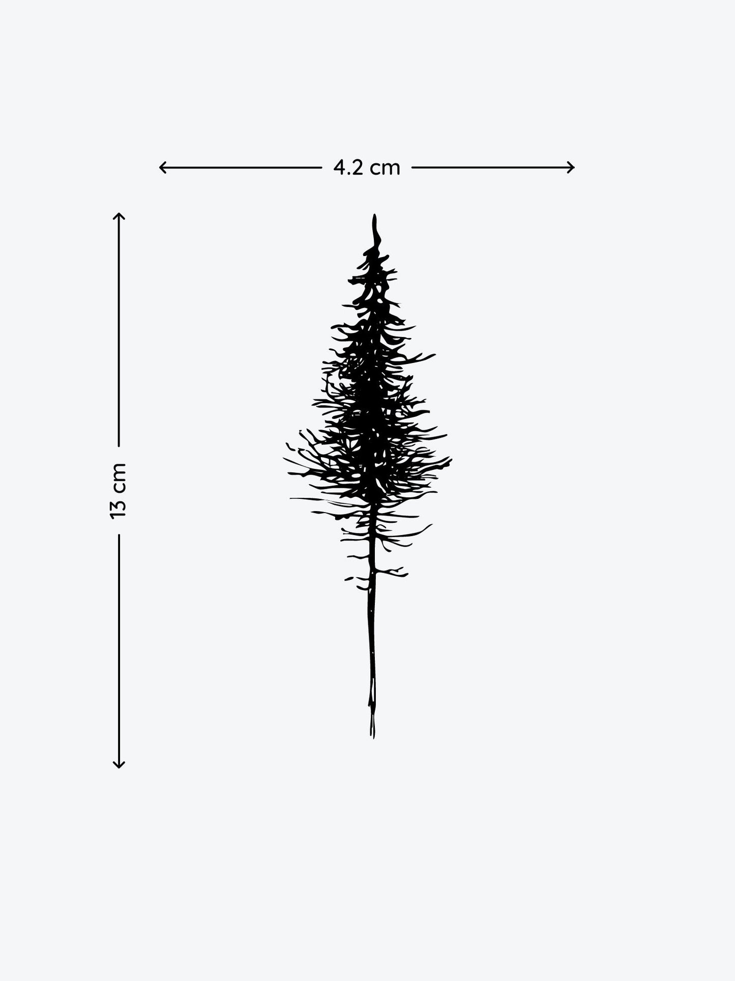 Fine Tree temporary tattoo