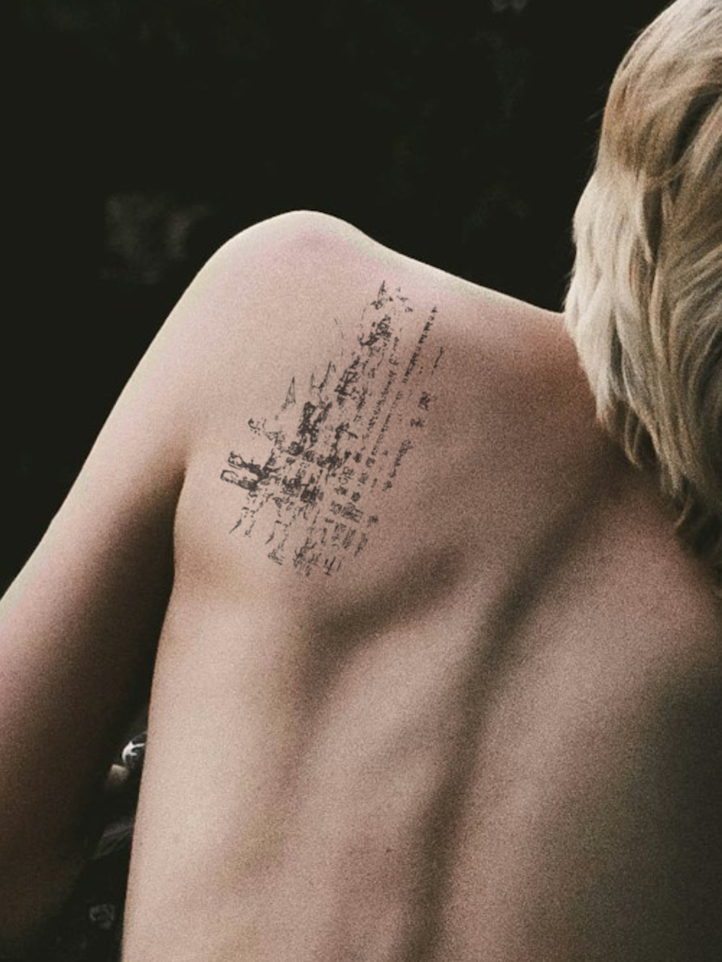 Asemic Trash temporary tattoo