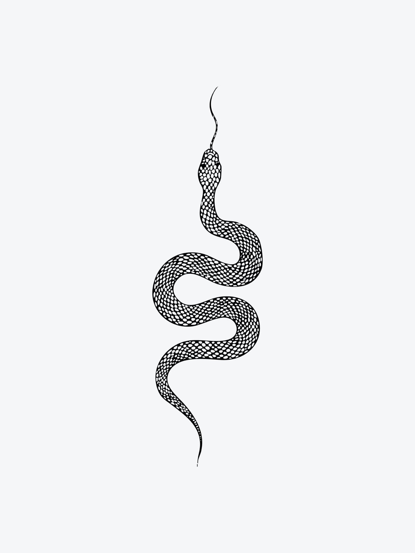 Snake Basic temporary tattoo
