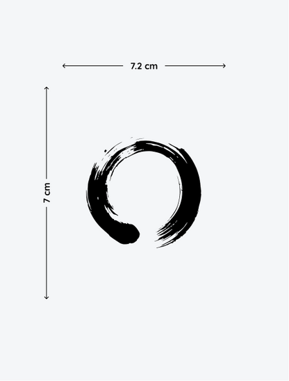 Enso Circle temporary tattoo