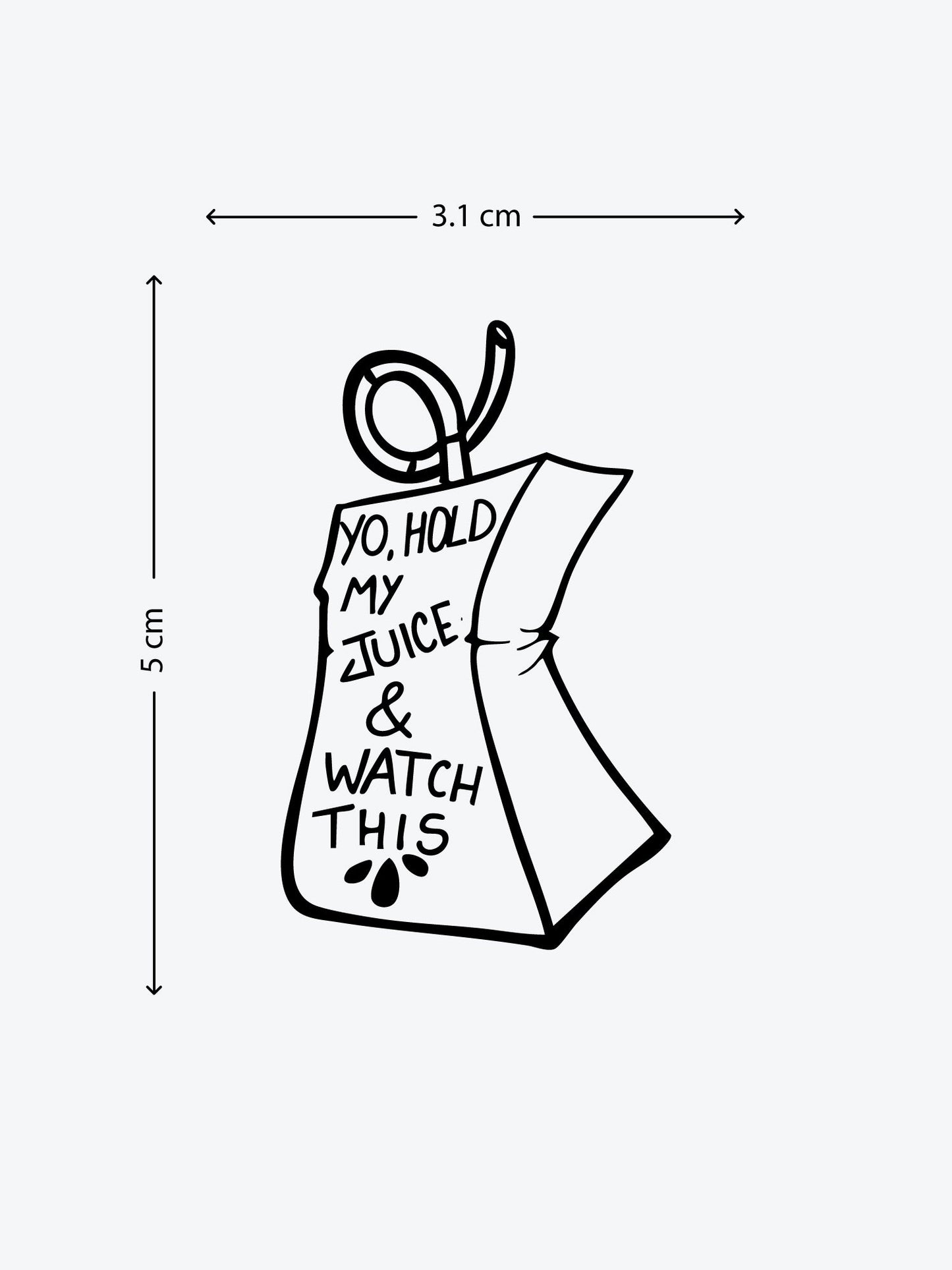 Juiced Up temporary tattoo