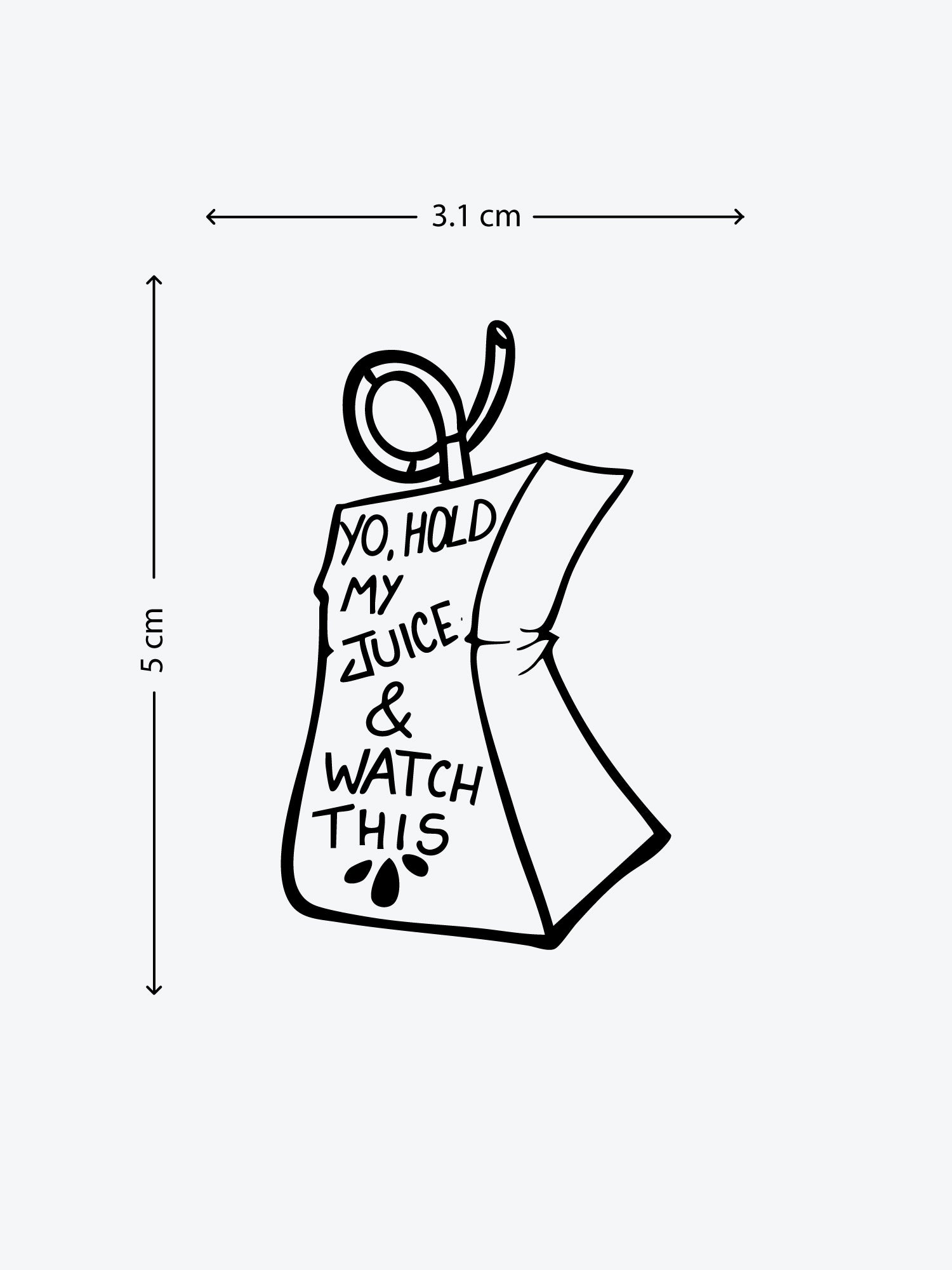 Juiced Up temporary tattoo