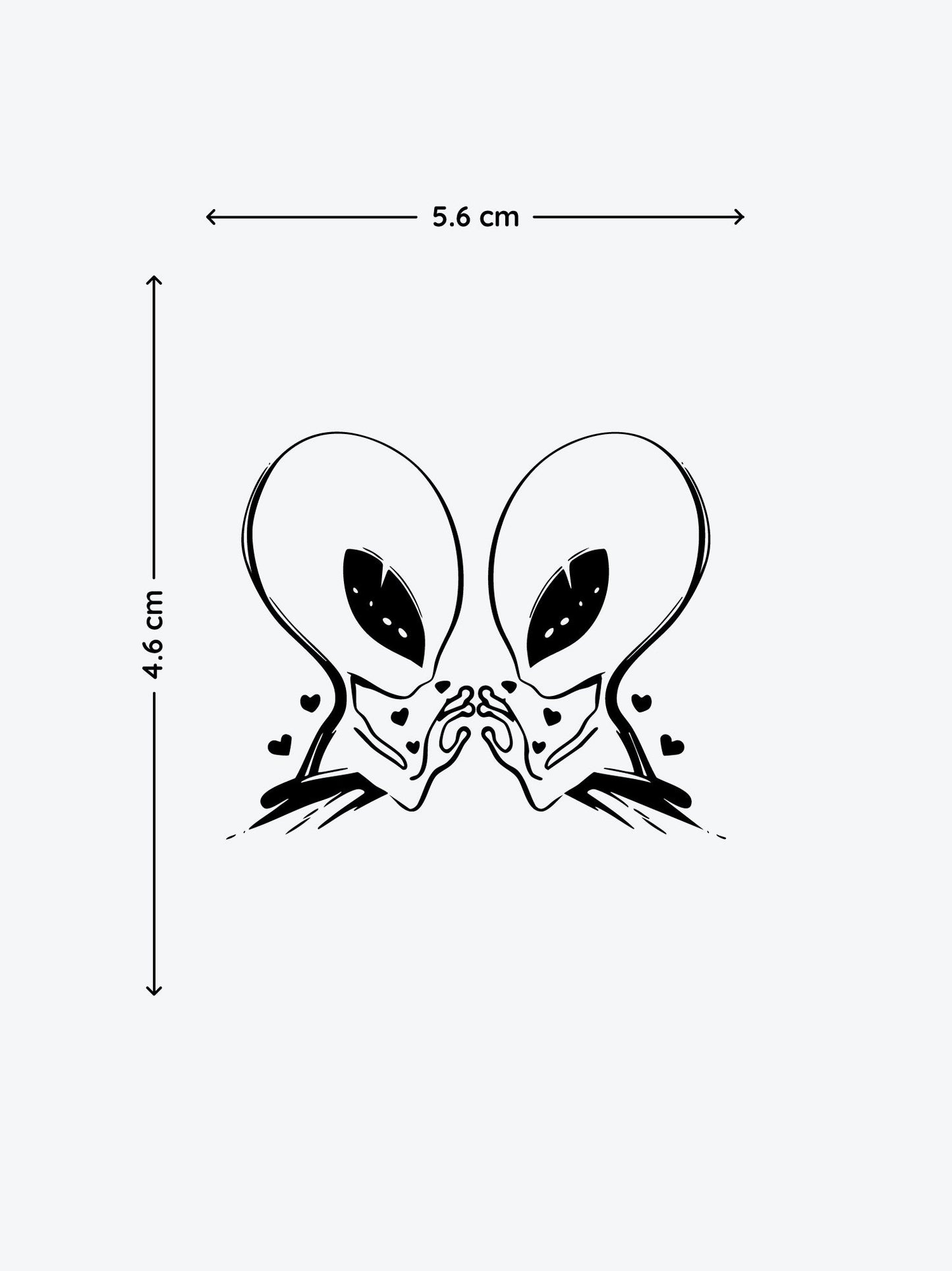 Alien Couple by Mr B temporary tattoo