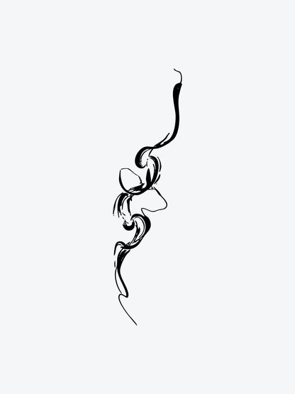 Aquarell Snake temporary tattoo