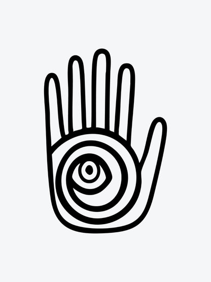 Abstract Hand temporary tattoo