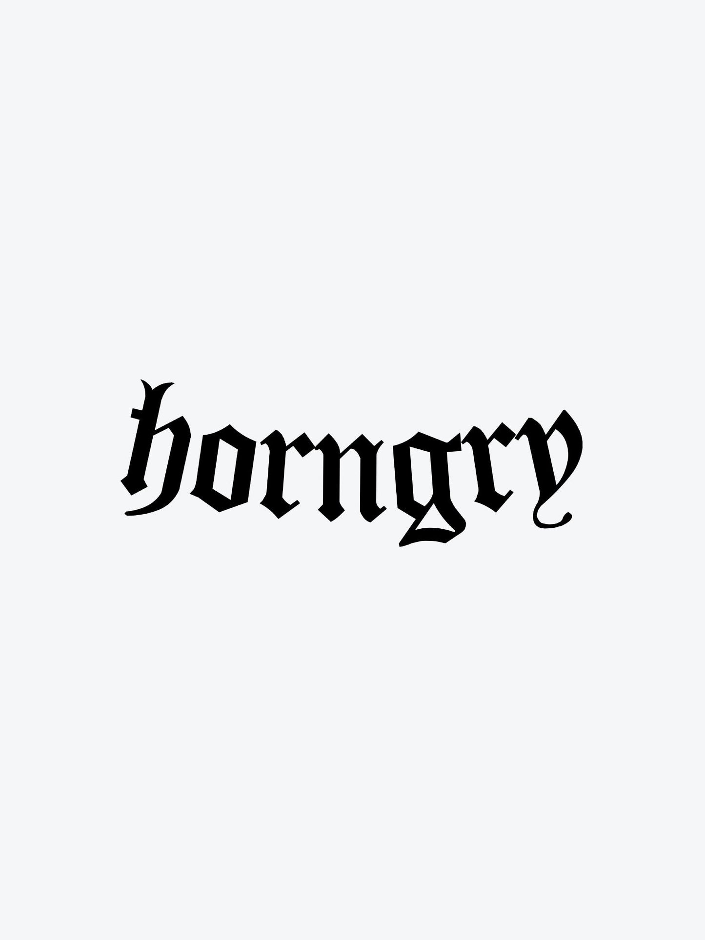 Horngry temporary tattoo