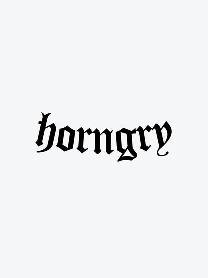 Horngry temporary tattoo