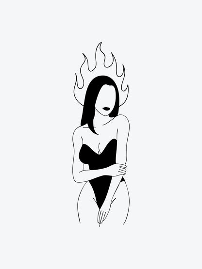 Spicy Woman temporary tattoo