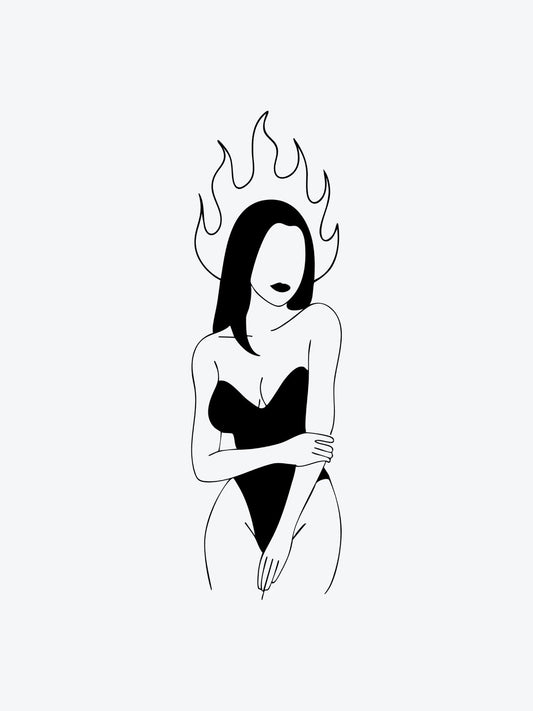 Spicy Woman temporary tattoo