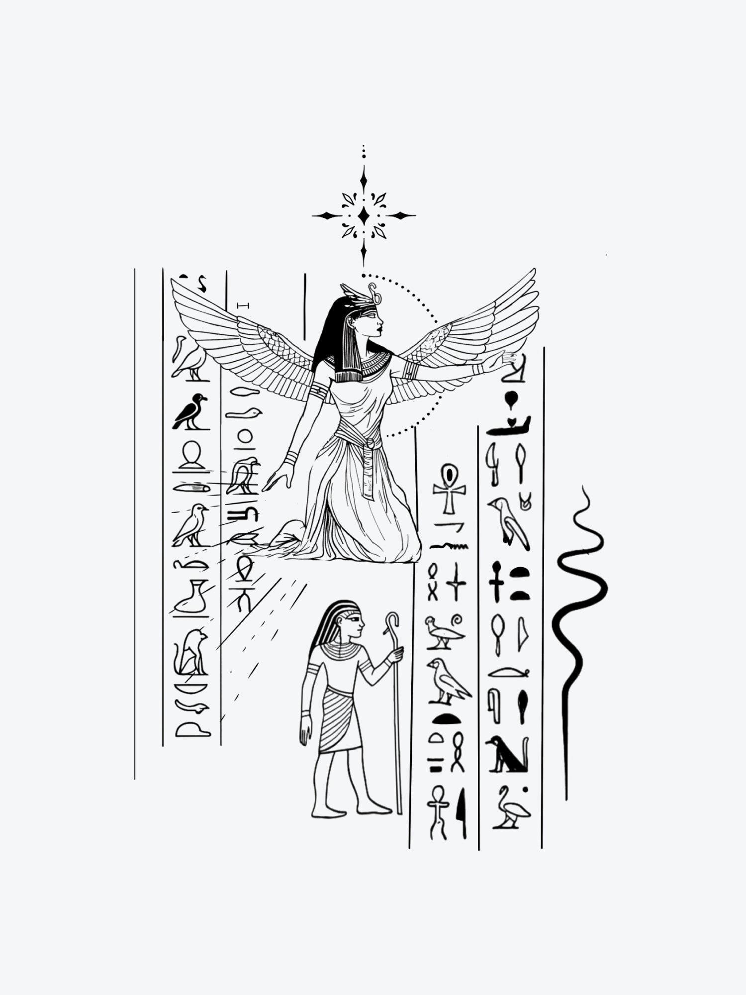Pharaohs Vision temporary tattoo