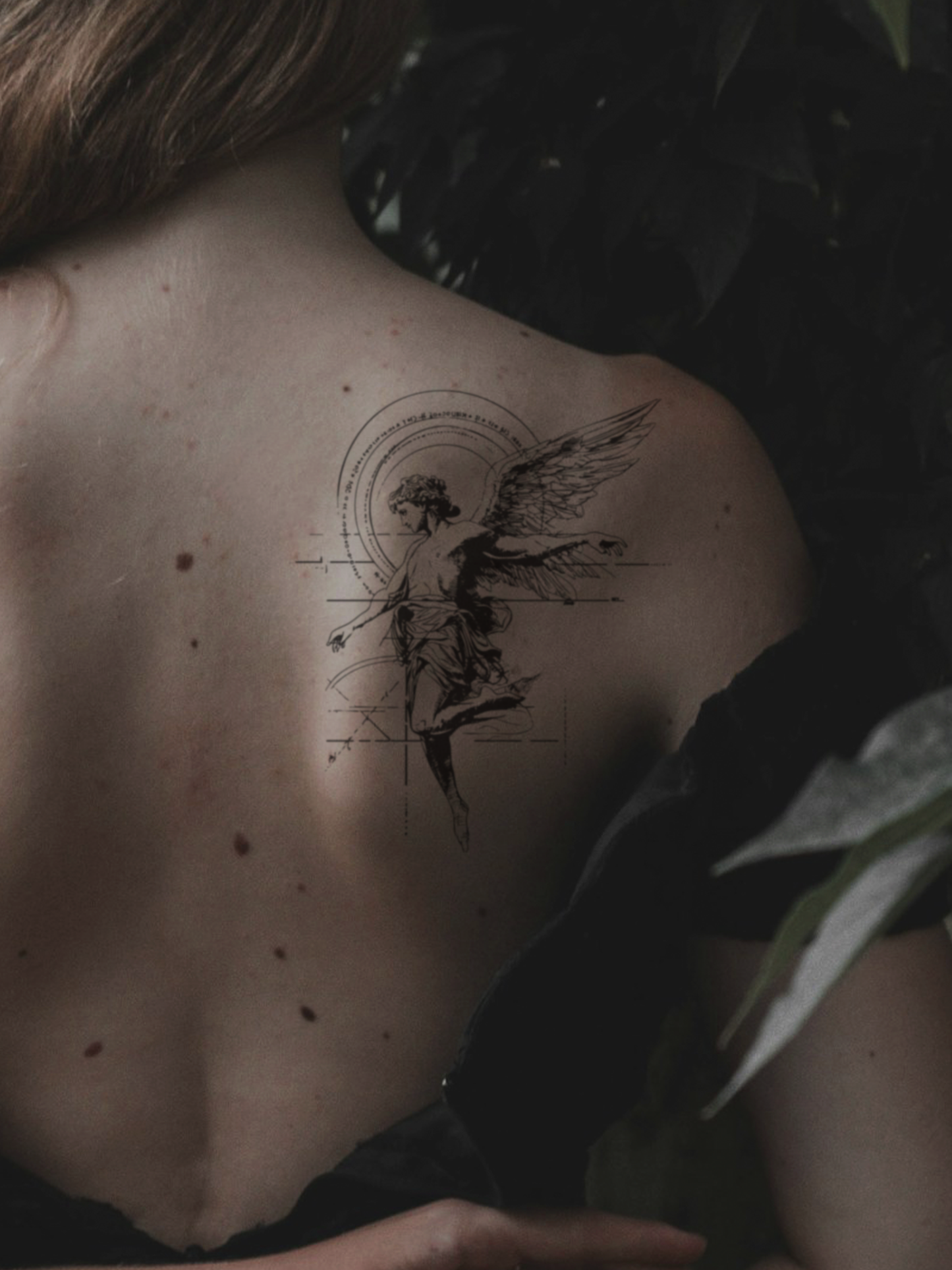 Angel Circle temporary tattoo