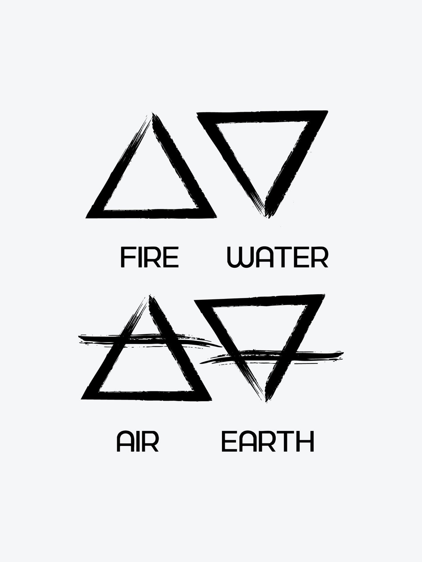 Triangle Bundle (4 Tattoos) temporary tattoo