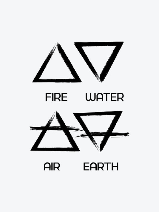 Triangle Bundle (4 Tattoos) temporary tattoo