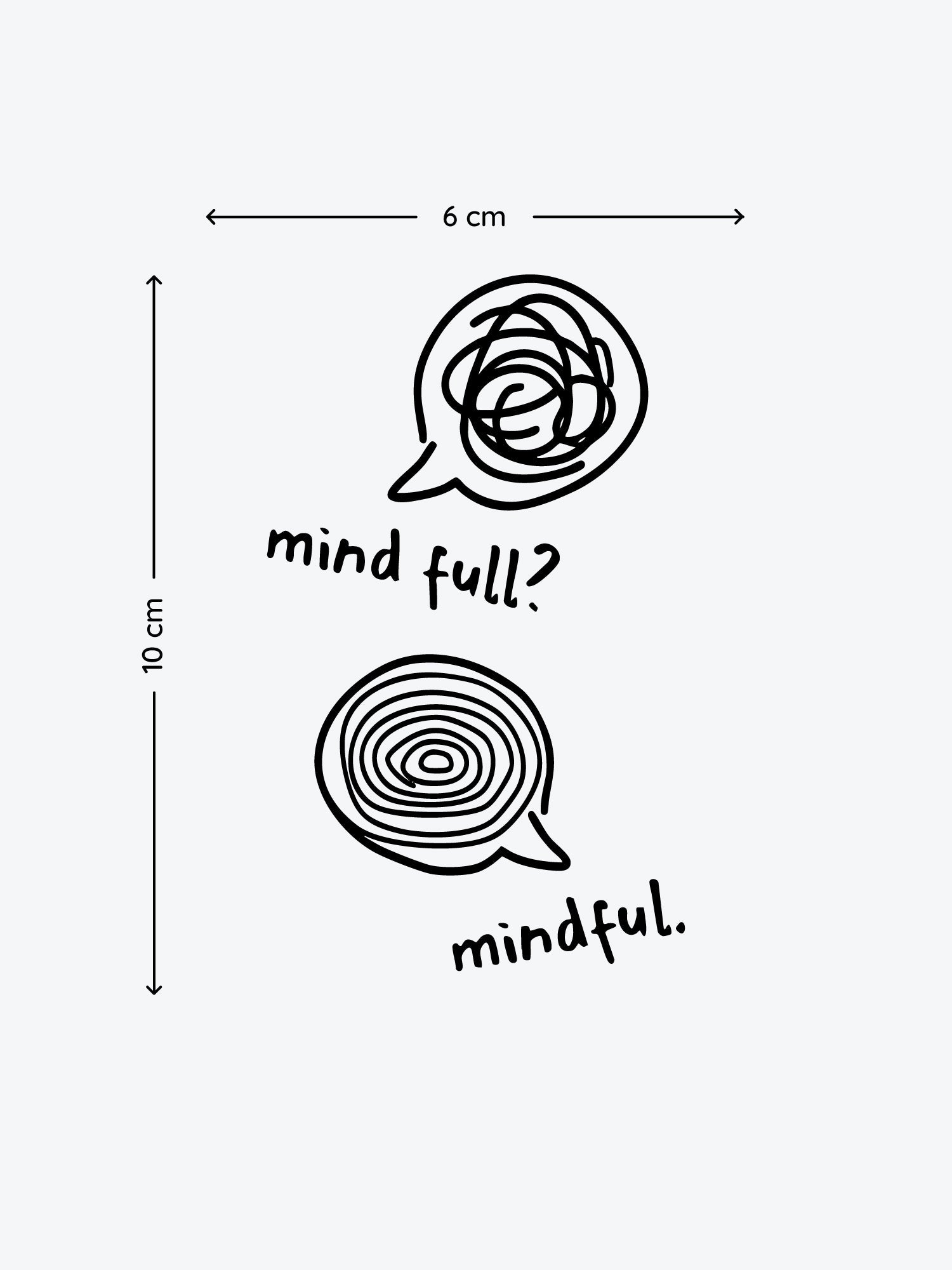 Mind Full temporary tattoo