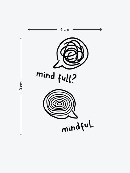 Mind Full temporary tattoo