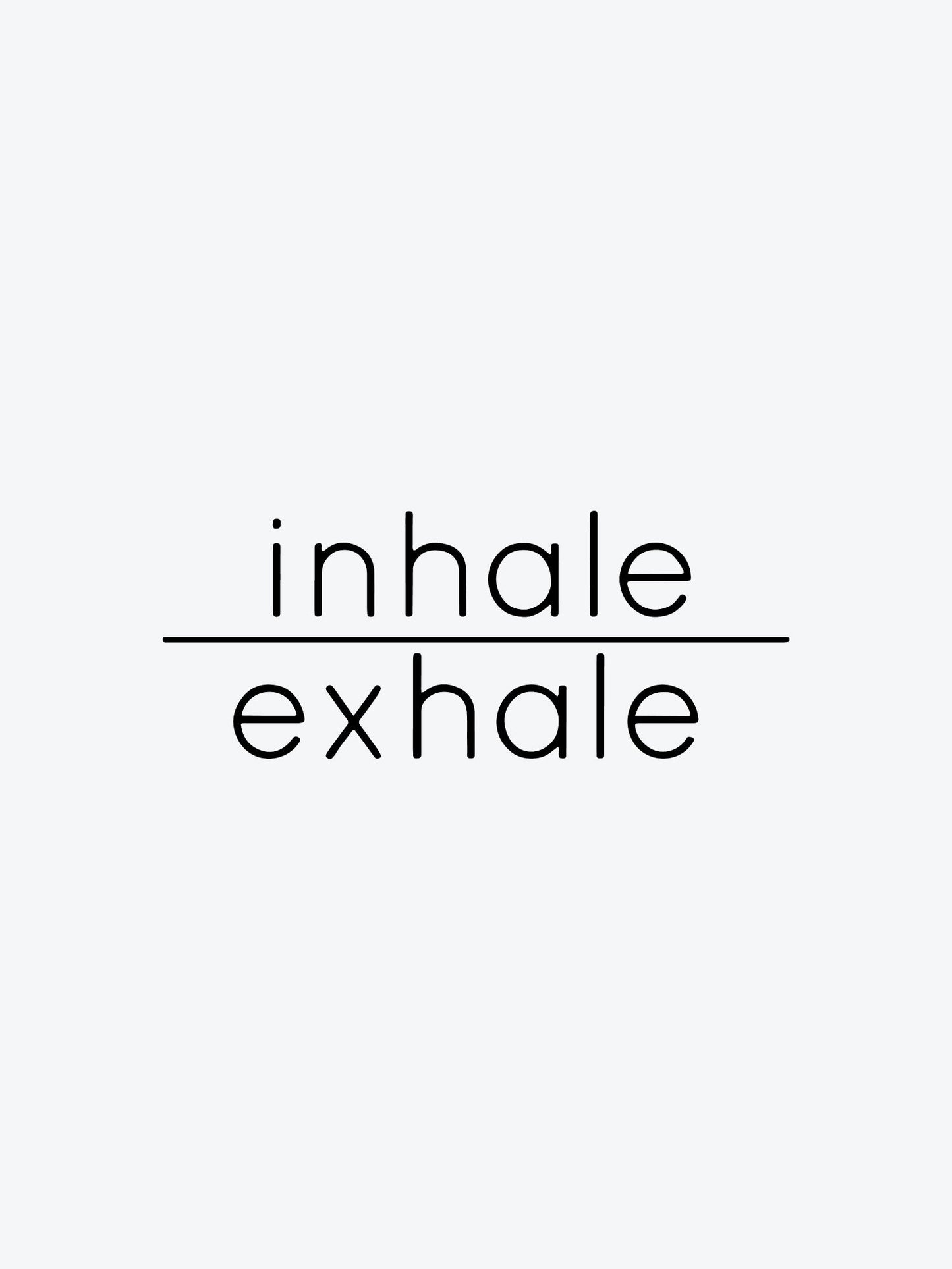 Inhale Exhale temporary tattoo