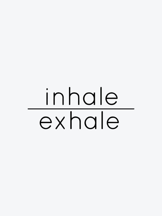 Inhale Exhale temporary tattoo