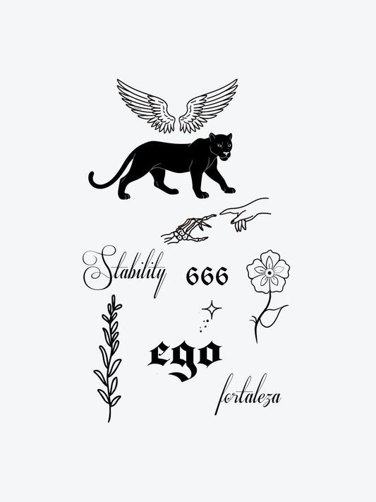 Ego Bundle (10 Tattoos) temporary tattoo