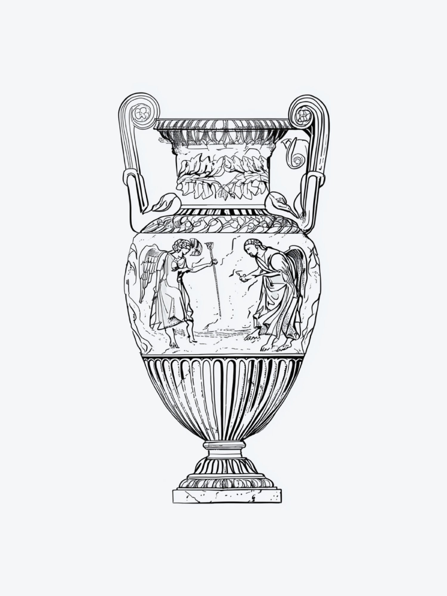 Ancient Vase temporary tattoo