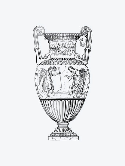 Ancient Vase temporary tattoo