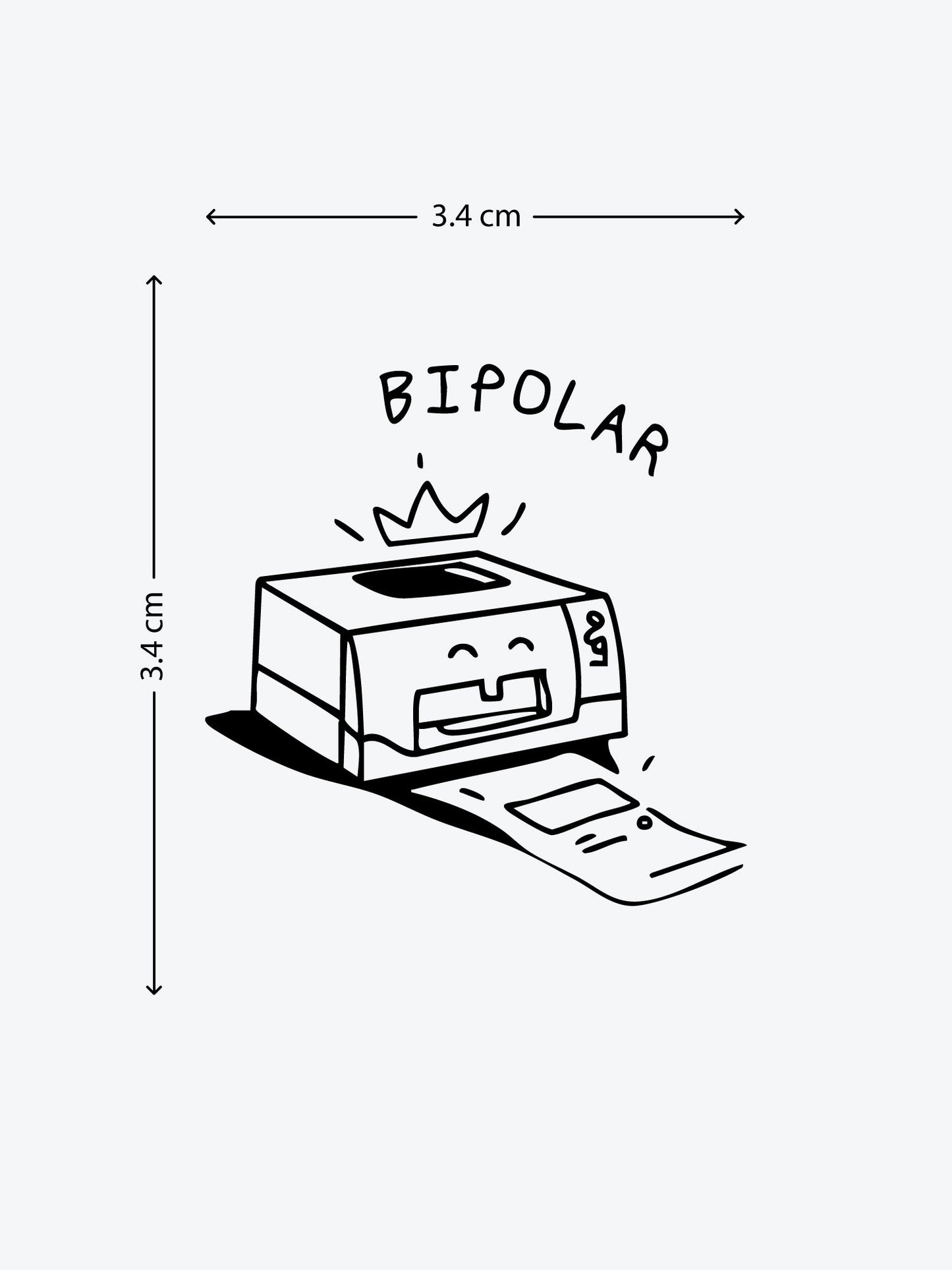 Bipolar temporary tattoo