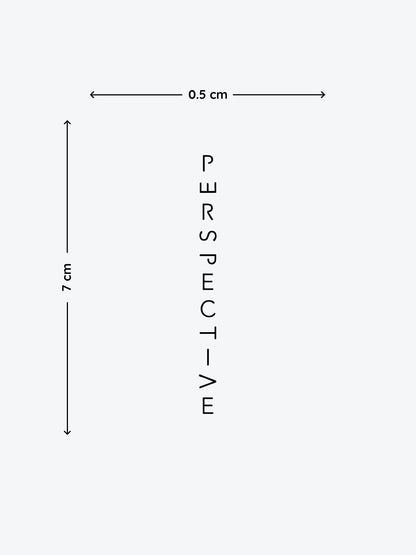 Perspective temporary tattoo