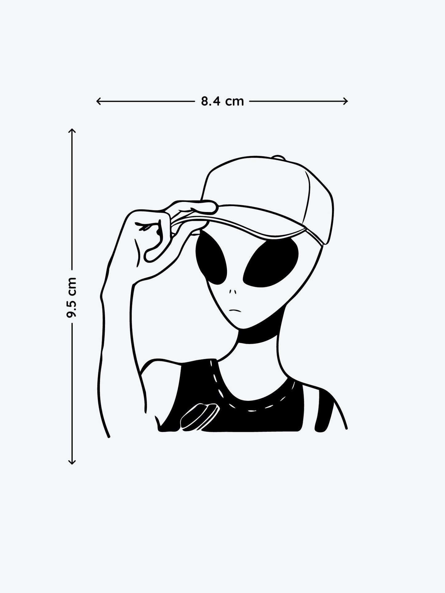 Alien Z by Mr B temporary tattoo