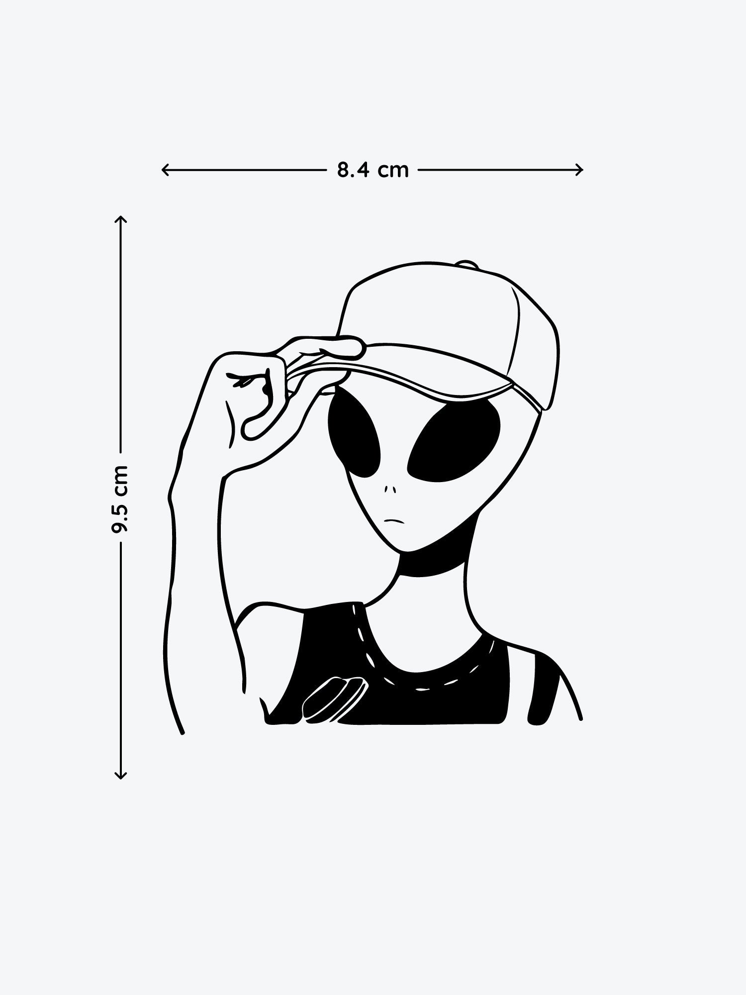 Alien Z by Mr B temporary tattoo