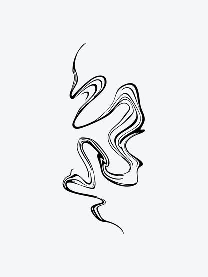 Lines temporary tattoo