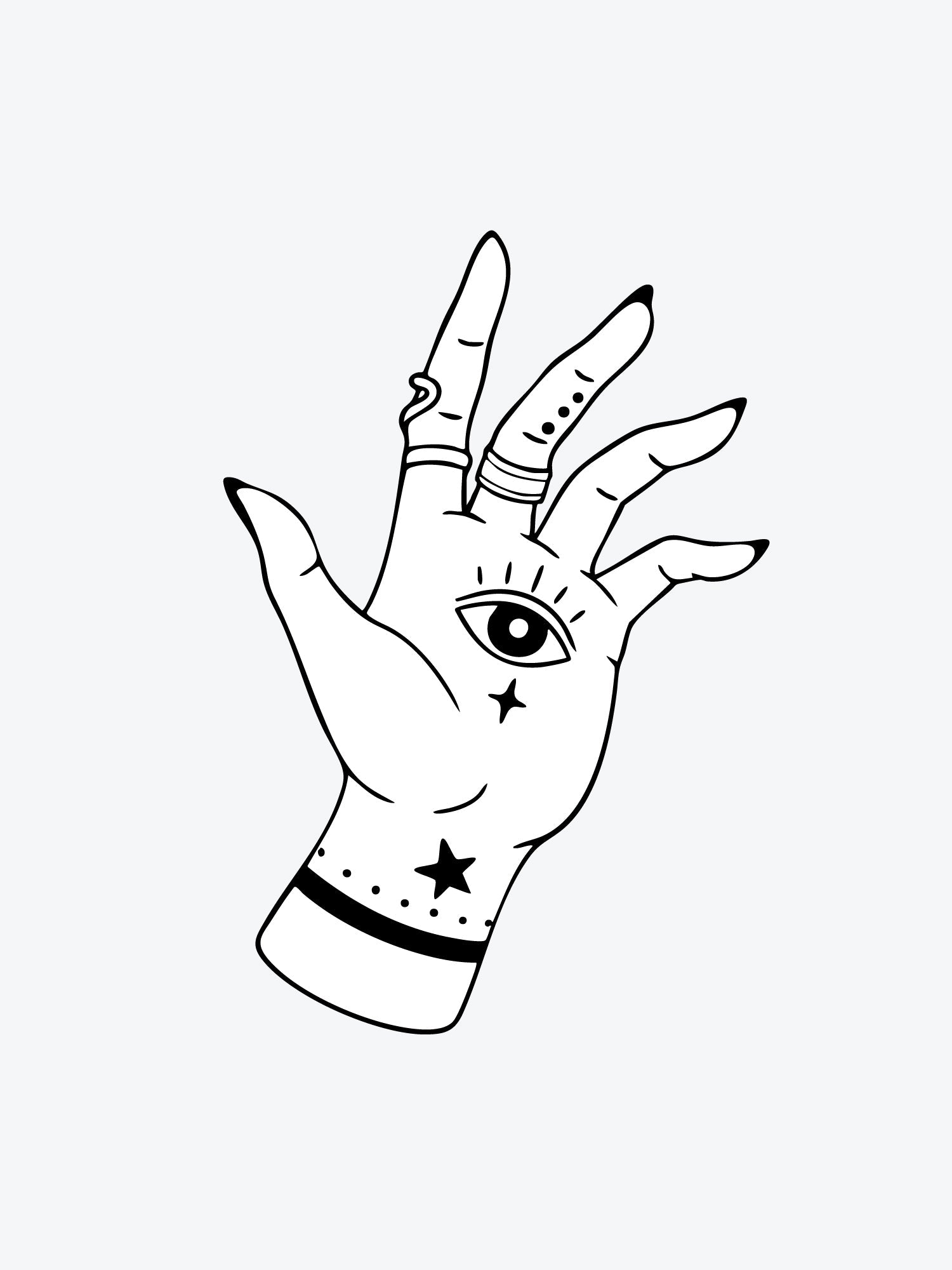 Magic Hand temporary tattoo