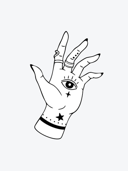 Magic Hand temporary tattoo