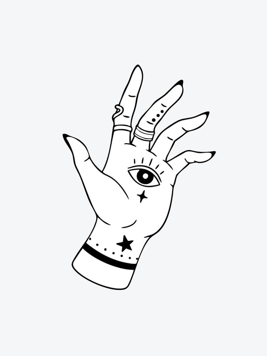 Magic Hand temporary tattoo