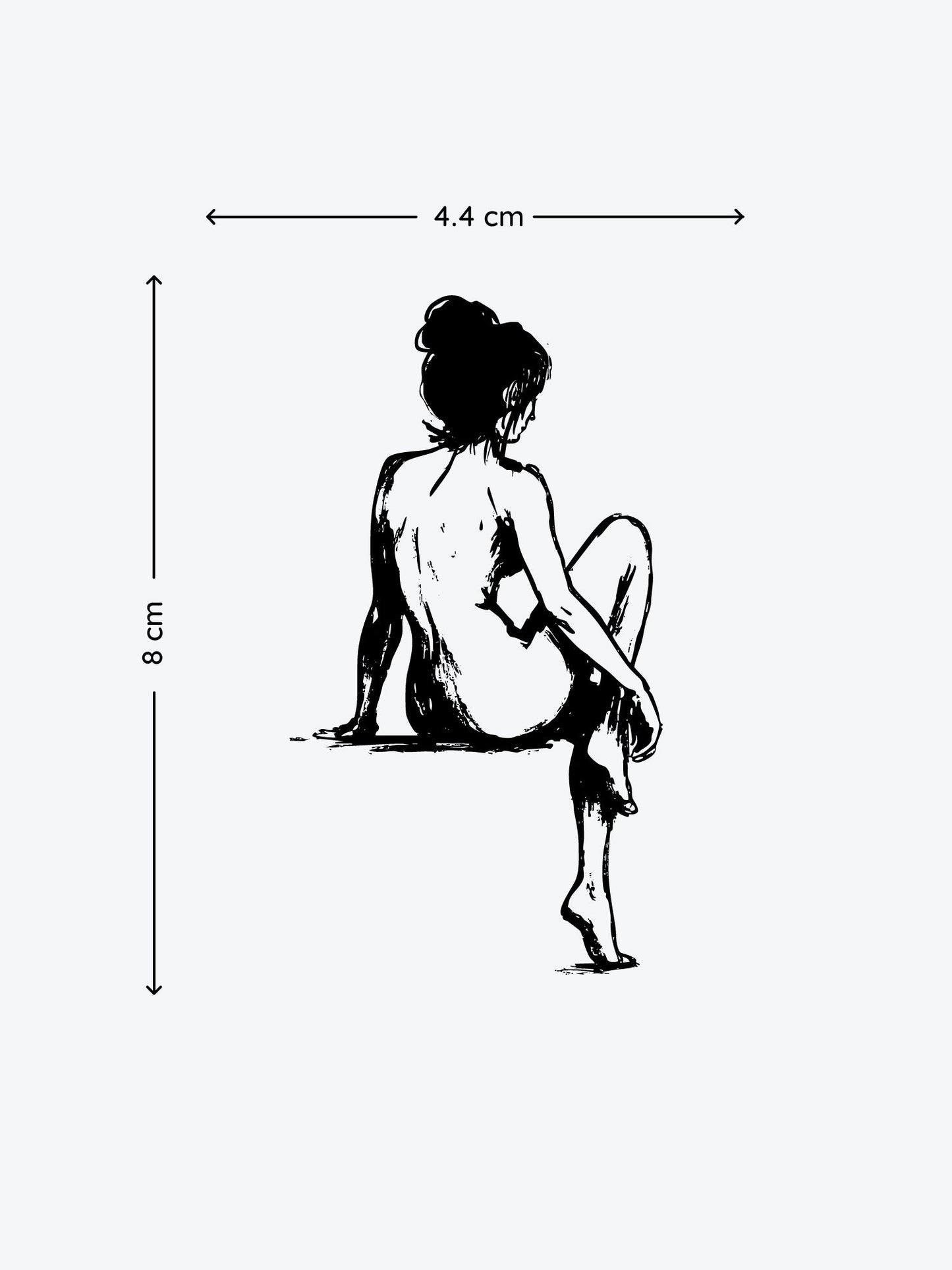 Chillin Lady temporary tattoo