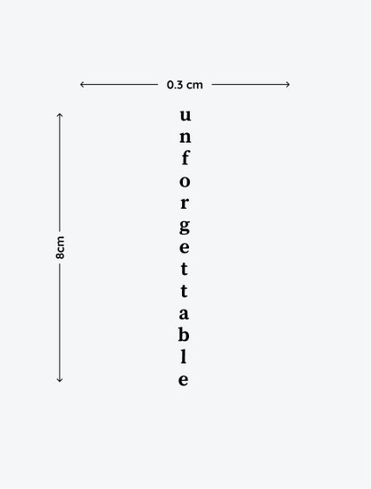 Unforgettable temporary tattoo